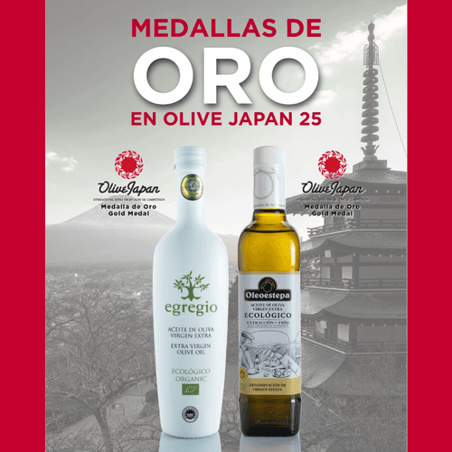 Oleoestepa triunfa en OLIVE JAPAN 2025 con dos Medallas de Oro para sus aceites ecológicos
