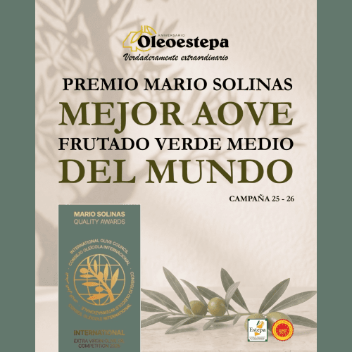 Oleoestepa obtiene el Primer Premio del Consejo Oleícola Internacional en la categoría Frutado Verde Medio del Concurso Mario Solinas 2026