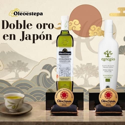 Oleoestepa gana dos medallas de oro en Olive Japan 2026