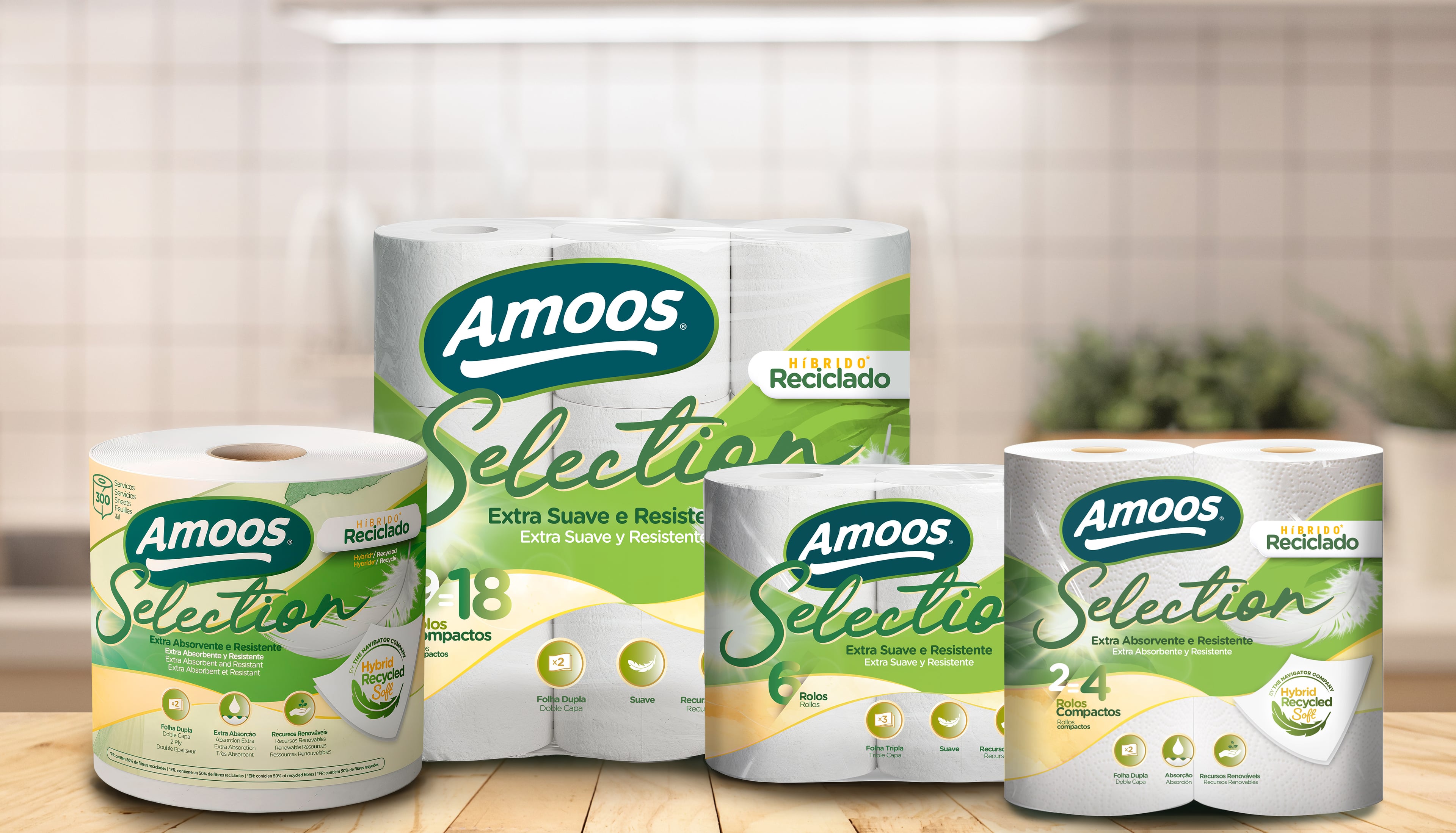 Navigator lanza Amoos Selection, su nueva gama tissue que combina rendimiento y circularidad