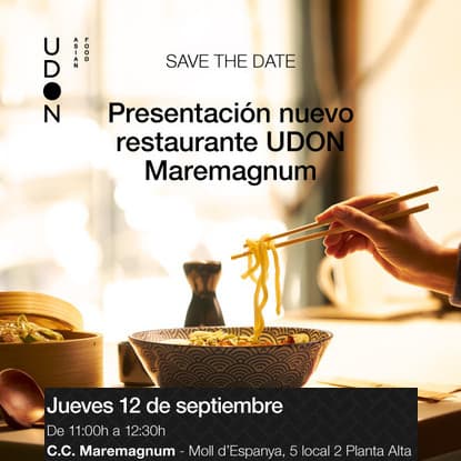 Presentación nuevo restaurante UDON Maremagnum