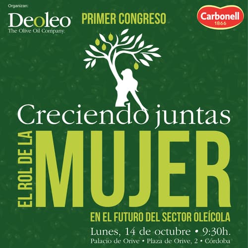 Congreso "Creciendo juntas" de Deoleo: lunes 14 de octubre a las 9:30h