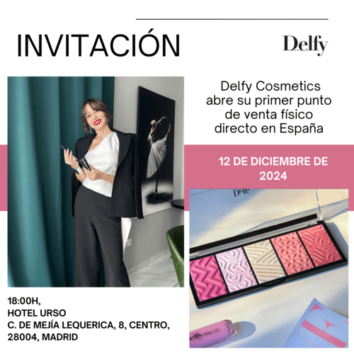 Invitación 12 de diciembre: Presentación Delfy Cosmetics en el Hotel URSO