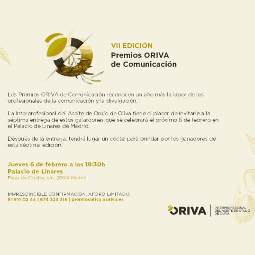 VII Edición de los Premios ORIVA de Comunicación