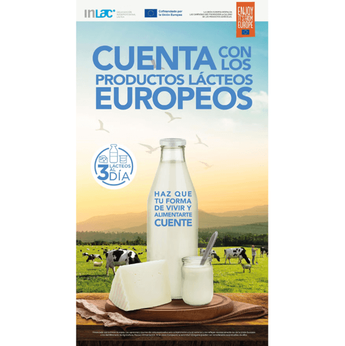 InLac presentará el próximo lunes 10 de febrero los resultados de la campaña “Cuenta con los productos lácteos europeos”, que acerca estos alimentos a millones de consumidores de España y Bélgica