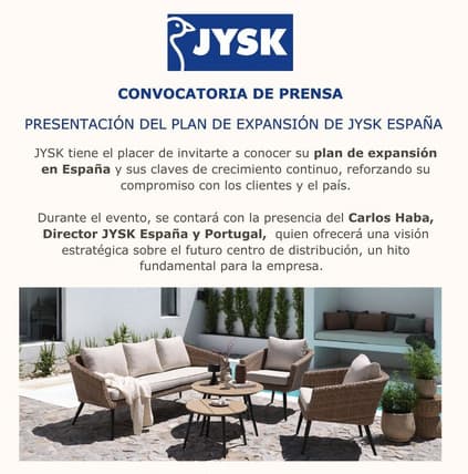 Save the date: Presentación de la nueva colección de jardín de JYSK