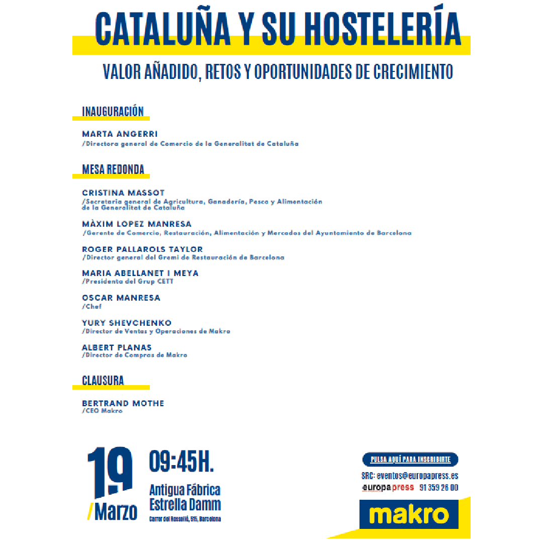 Mesa redonda Cataluña y su Hostelería