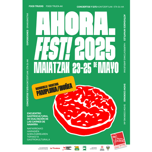 Presentación del programa de actividades de la tercera edición de ‘Ahora Fest’, el evento gastrocultural dedicado a la exaltación de las IGPs Ternera, Chistorra y Cordero de Navarra