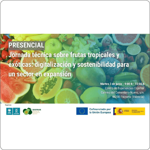 Jornada técnica sobre frutas tropicales y exóticas: digitalización y sostenibilidad para un sector en expansión