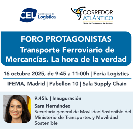 El Centro Español de Logística y la Oficina del Corredor Atlántico reúnen a los protagonistas ferrocarril para impulsar su papel en la cadena de suministro