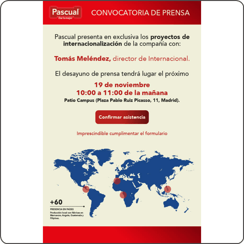 Desayuno Internacional de Pascual