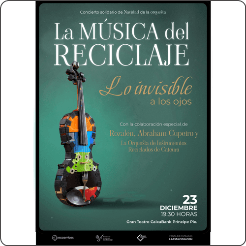 “La Música del Reciclaje” celebra la Navidad con sold out en su concierto solidario junto a Rozalén y Abraham Cupeiro