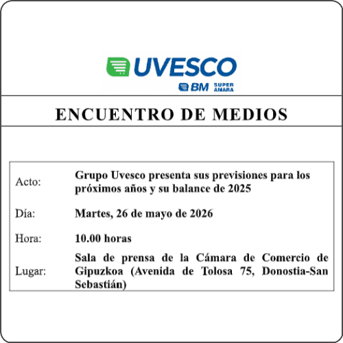 Grupo Uvesco, matriz de BM Supermercados y Super Amara, presentará las previsiones para los próximos años y el balance del ejercicio de 2025