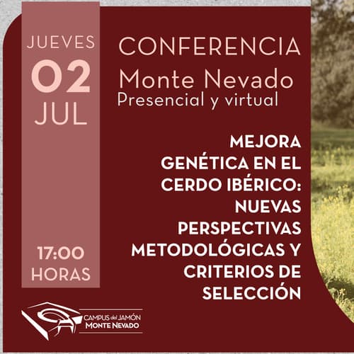 Conferencia sobre las nuevas perspectivas y criterios de selección en la mejora genética del cerdo ibérico