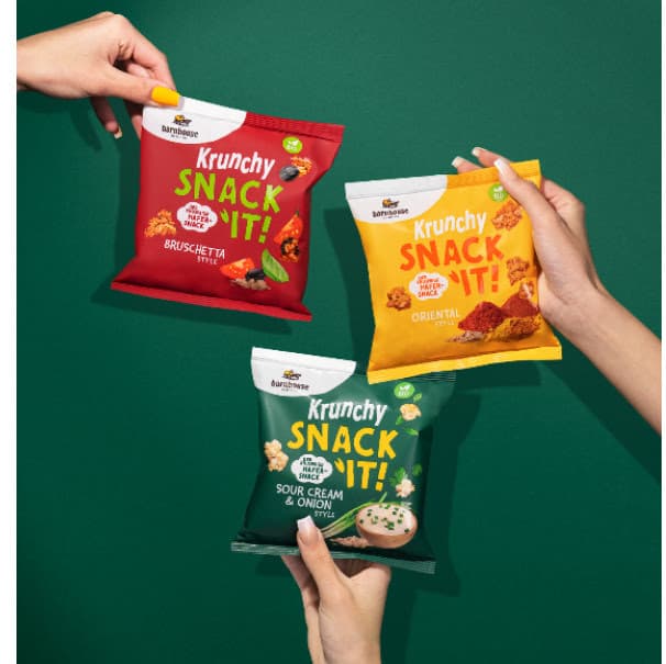 Barnhouse lanza los nuevos snacks salados de muesli con avena ecológica