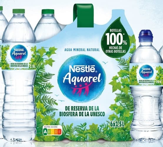Nestlé España utiliza plástico 100% reciclado en los formatos más exitosos de sus botellas de agua