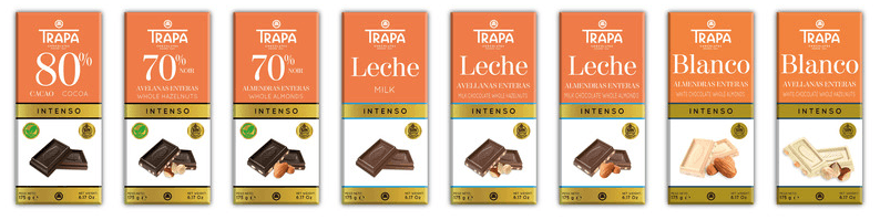 Chocolates Trapa renueva su gama de tabletas Intenso