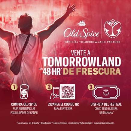 OLD SPICE llega a Tomorrowland con una edición especial de cuidado corporal