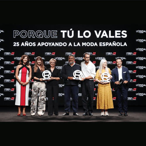 Pedro del Hierro, Isabel Sanchís y Pino Montesdeoca ganadores de los premios L'Oréal Paris a Mejor Colección y Mejor Modelo