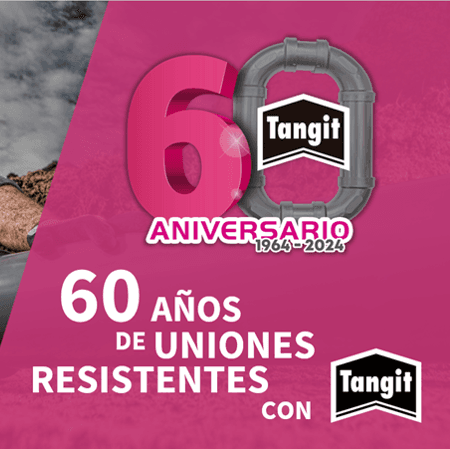 Tangit cumple 60 años, ofreciendo uniones resistentes a los instaladores y fontaneros profesionales