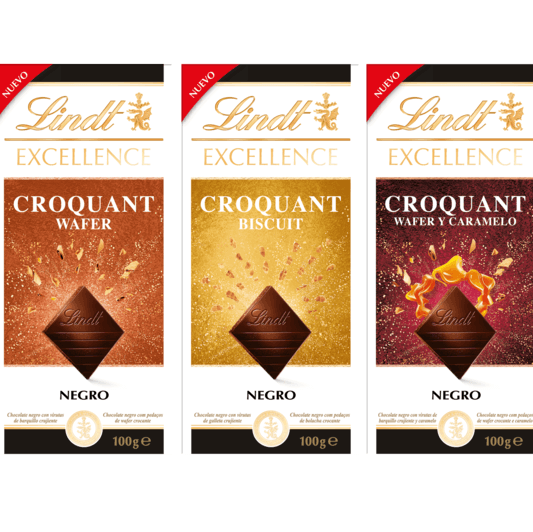 Lindt lanza su última gran innovación: Lindt EXCELLENCE Croquant, chocolate negro con texturas crujientes únicas