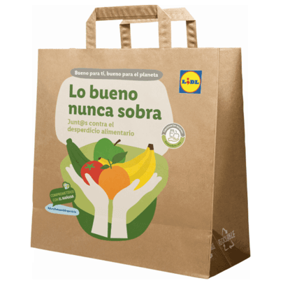Lidl evita el desperdicio de más de 1.500 toneladas de alimentos con su bolsa antidesperdicio