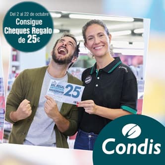Condis vuelve a celebrar su aniversario repartiendo cheques por valor 25 euros