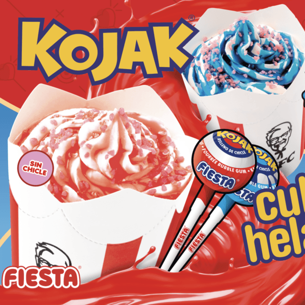 KFC y FIESTA lanzan los helados del verano con sabor a su icónico caramelo con palo Kojak