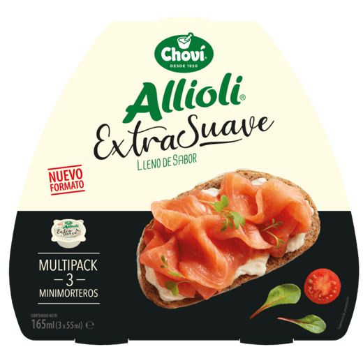 El Allioli Extra Suave consolida el posicionamiento de Choví en el mercado y contribuye en un 35% al crecimiento de la categoría