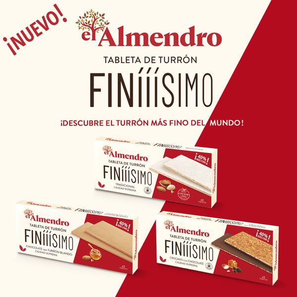 FINIIISIMO, la reinvención ligera del turrón tradicional llega de la mano de El Almendro