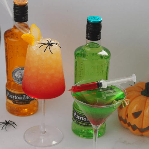 Puerto Mangoween y Puerto Zombiemelón, ¡los cócteles más terroríficos de Puerto de Indias para celebrar Halloween!