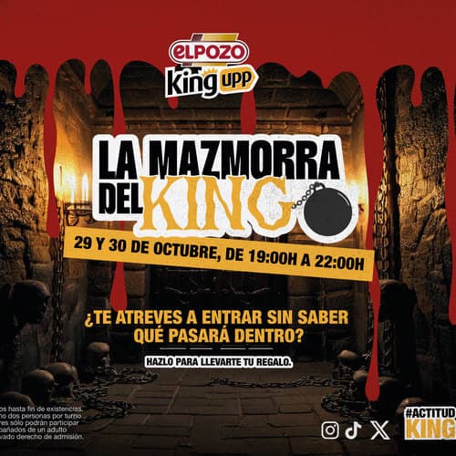 eLPOZO King Upp lanza una ‘terrorífica’ activación en el centro de Murcia para celebrar ‘HallowKing’