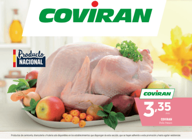 Covirán lanza un amplio surtido de pollo de marca propia con certificación de bienestar animal