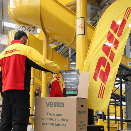 DHL se une al Proyecto Circular de Velilla Group para darle una segunda vida a sus uniformes