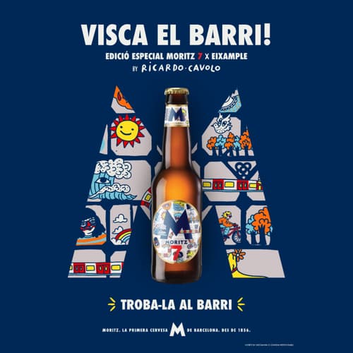 Diseño, Barcelona y cerveza unidos en la edición especial Moritz 7 by Ricardo Cavolo