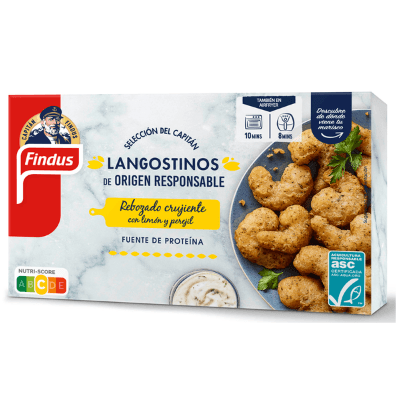 Langostinos rebozados crujientes, la gran apuesta del Capitán Findus en 2024