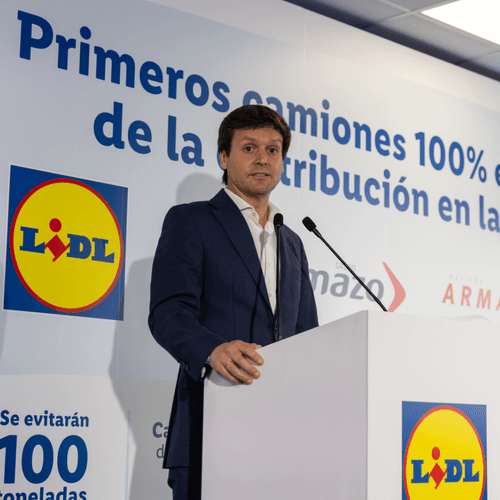 Lidl presenta los primeros camiones eléctricos del sector de la distribución en Canarias
