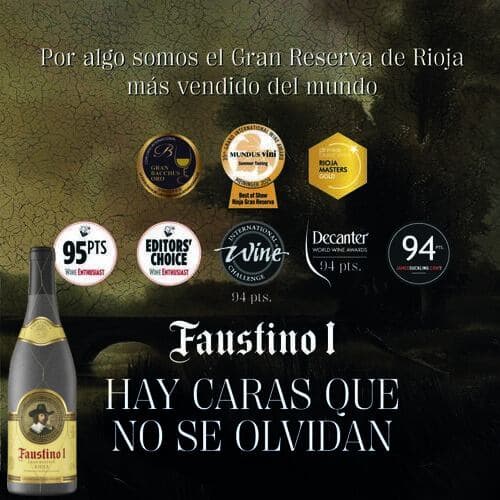 Faustino I Gran Reserva 2016 Medalla de Oro en los Premios Rioja Masters 2024