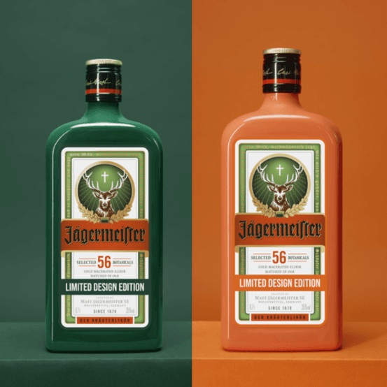 Jägermeister presenta esta edición limitada en homenaje a los icónicos colores de la marca convertidos en Pantone®