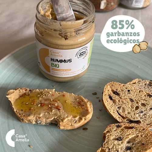 Casa Amella presenta el Hummus Bio con el porcentaje de garbanzos más alto del mercado