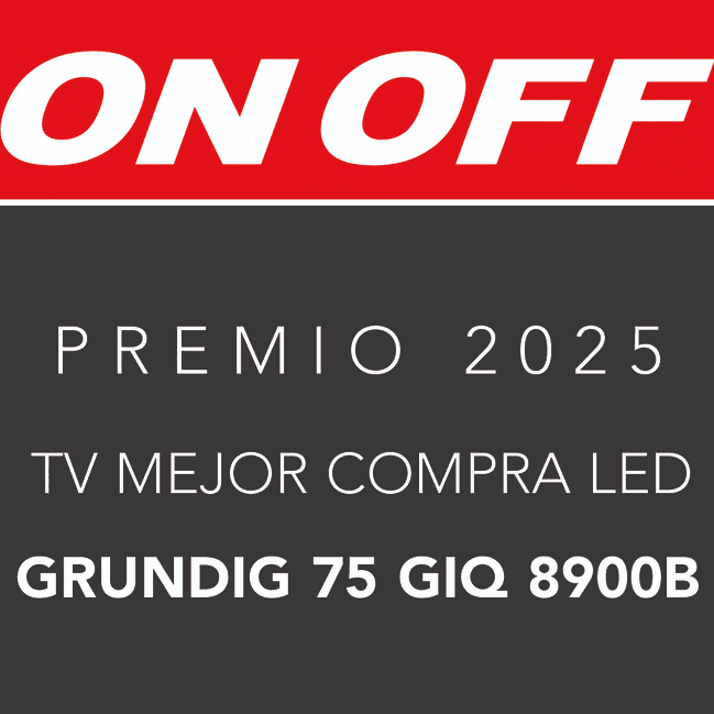 La televisión Grundig 75 GIQ 8900B ha sido galardonada en los Premios ON OFF