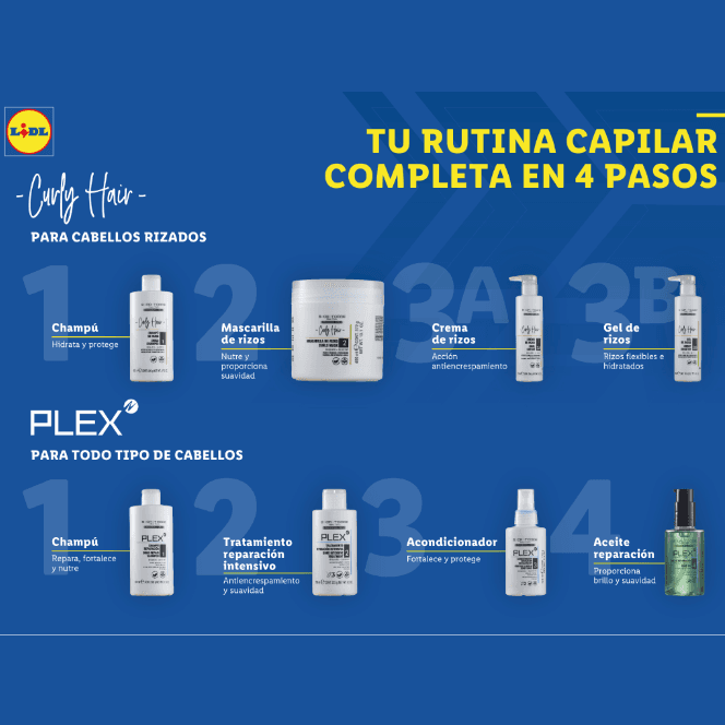 Lidl lanza en exclusiva dos nuevas gamas profesionales para el cuidado del cabello con Secret Code