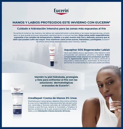 Manos y labios protegidos este invierno con Eucerin®