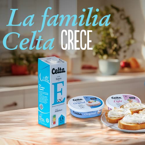 Celta presenta su nueva gama de quesos de untar con una campaña multicanal