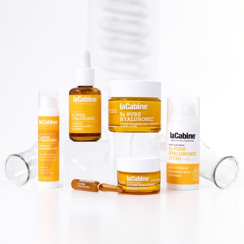 La rutina definitiva para una piel hidratada y protegida con laCabine 5x Pure Hyaluronic