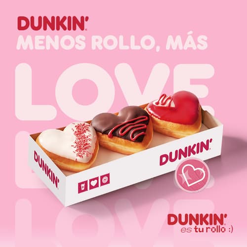 Dunkin’ lanza su campaña con “Más Love” por San Valentín