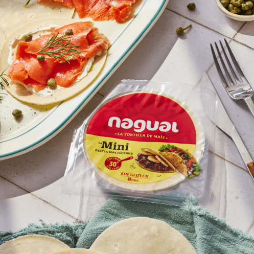 Nagual reinventa su gama completa de tortillas de maíz y crea el formato mini