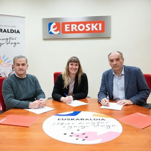 EROSKI, Fundación EROSKI y Euskaraldia renuevan su convenio de colaboración para fomentar hábitos lingüísticos en euskera