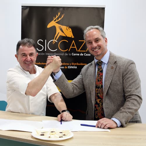 El chef Martín Berasategui y ASICCAZA sellan un acuerdo para impulsar la carne de caza como producto de alta gastronomía