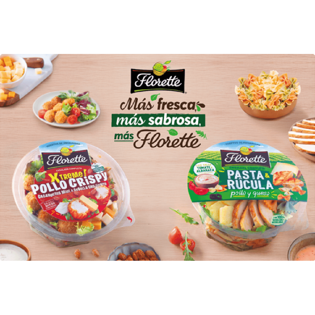 "Esto sí que es Florette”: Las ensaladas Xtreme! Pollo Crispy y Pasta & Rúcula protagonizan la campaña de publicidad más fresca y sabrosa